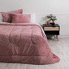 Plumon 1.5 plazas Corduroy Coral Sherpa Rosado 1