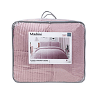 Plumon 1.5 plazas Corduroy Coral Sherpa Rosado 3