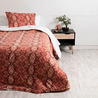 Plumón 1.5 Plazas Coral print Sherpa Kay 1