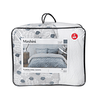 Plumón 1.5 plazas Coral print Sherpa Salina 3