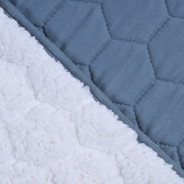 Quilt 2 Plazas Sherpa Azul 2