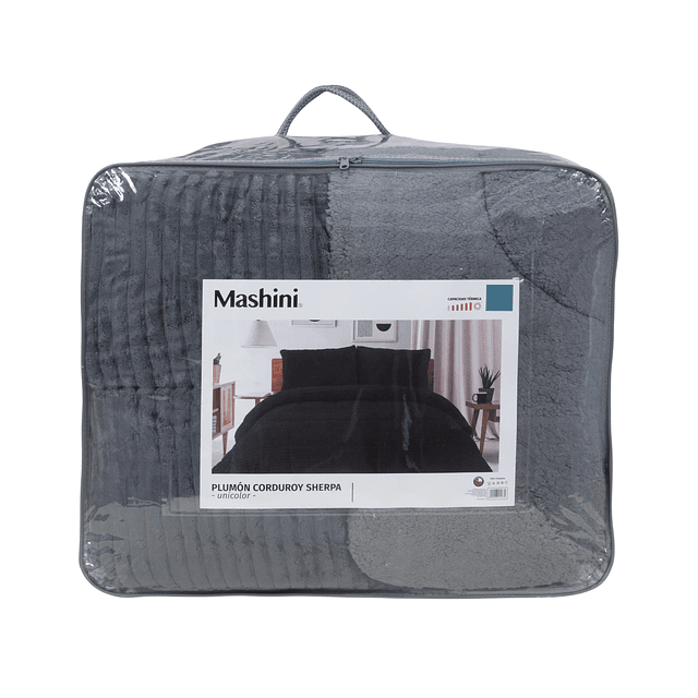 Plumon 1.5 plazas Corduroy Coral Sherpa  Marengo  3