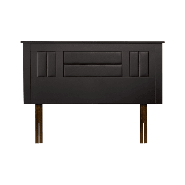 Respaldo de cama Lorraine Black 2 plazas