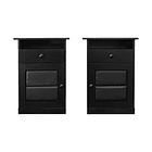 Set Veladores Lorraine Black 1