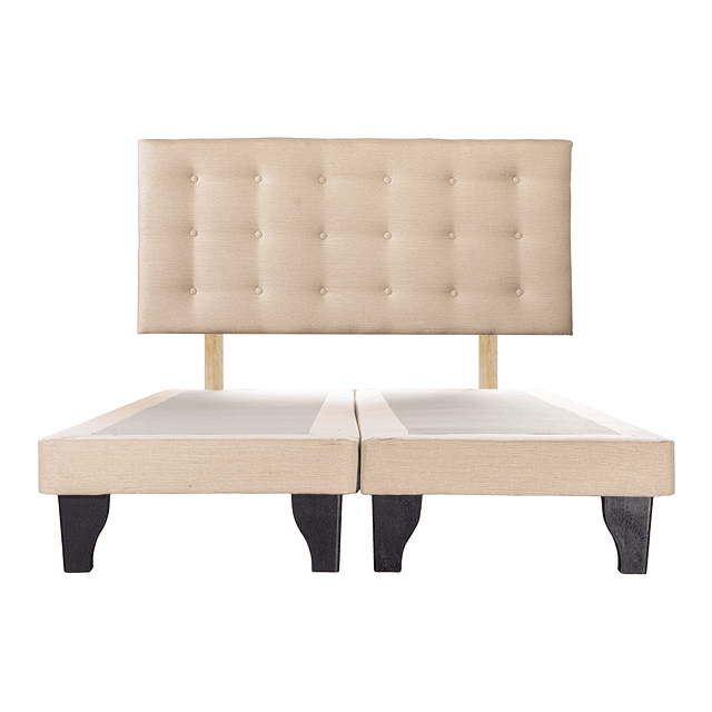 Bases Europeas 2 plazas + Respaldo polonia Crudo