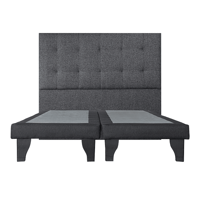 Bases Europeas King + Respaldo design Grafito