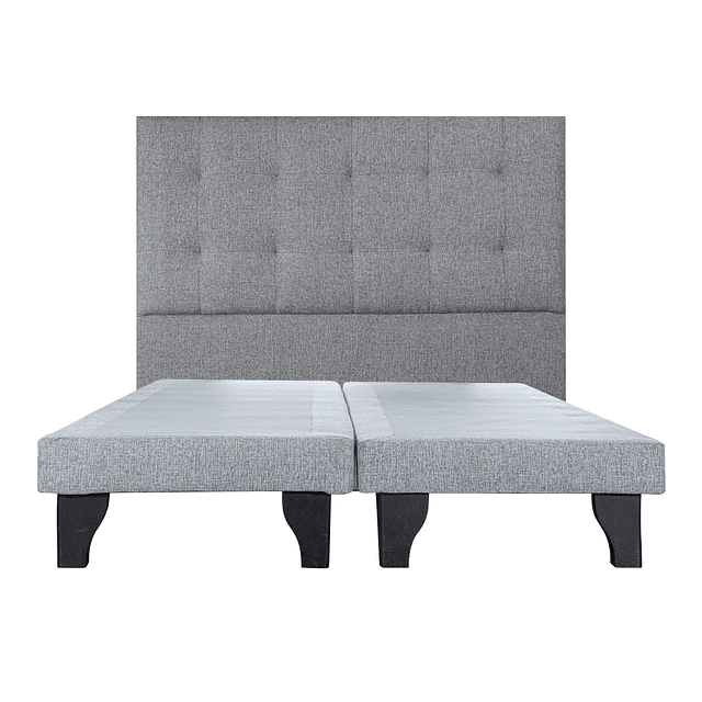 Bases Europeas King + Respaldo design Gris