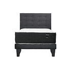 Cama BestBeds Infinity 1.5 plazas + Bases + Respaldo Polonia Grafito 1