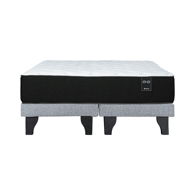 Cama Bestbeds Infinity 2 plazas + Bases europeas gris