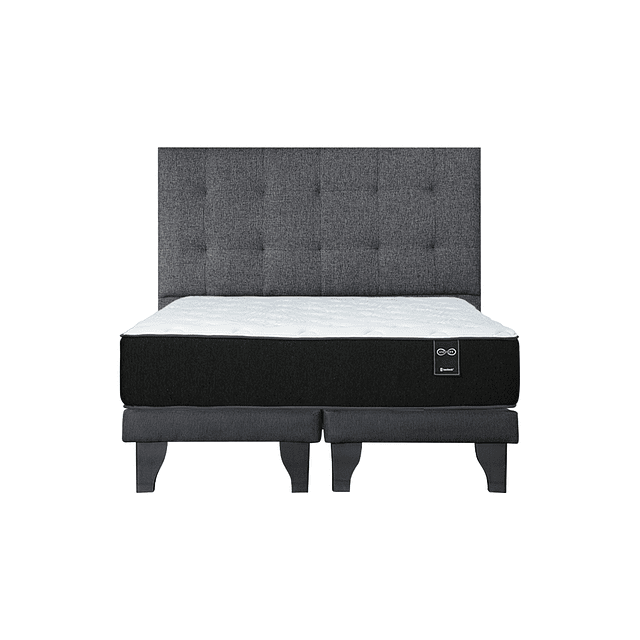 Cama BestBeds Infinity 2 plazas + Bases + Respaldo Design Grafito