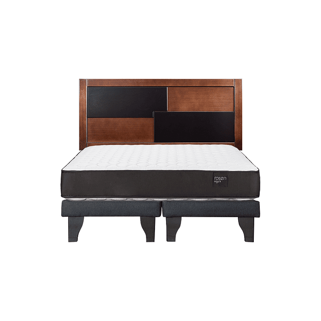 Cama Rosen Ergo T 2 plazas + Base + Respaldo Colonia