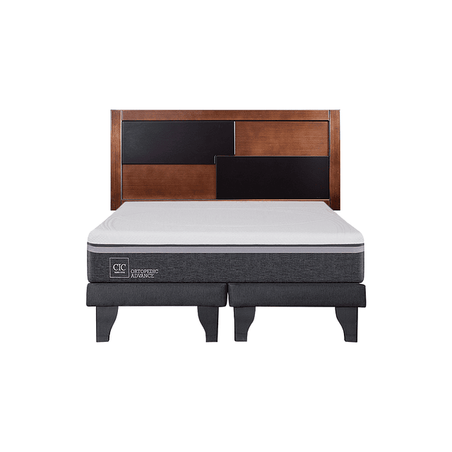 Cama CIC Ortopedic Advance 2 plazas + Base + Respaldo Colonia