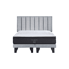 Cama Rosen Tempo 2 plazas + Bases + Respaldo Estambul 2