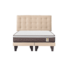 Cama Rosen New Style 4 Plus 2 plazas + Bases + Respaldo Polonia 3