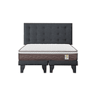 Cama Rosen New Style 4 Plus 2 plazas + Bases + Respaldo Polonia 1