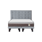 Cama Rosen New Style 4 Plus 2 plazas + Bases + Respaldo Polonia 2