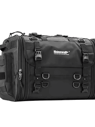 Bolsa de moto Rhinowalk 40-60L – Touring y ADV con Capacidad Ajustable 
