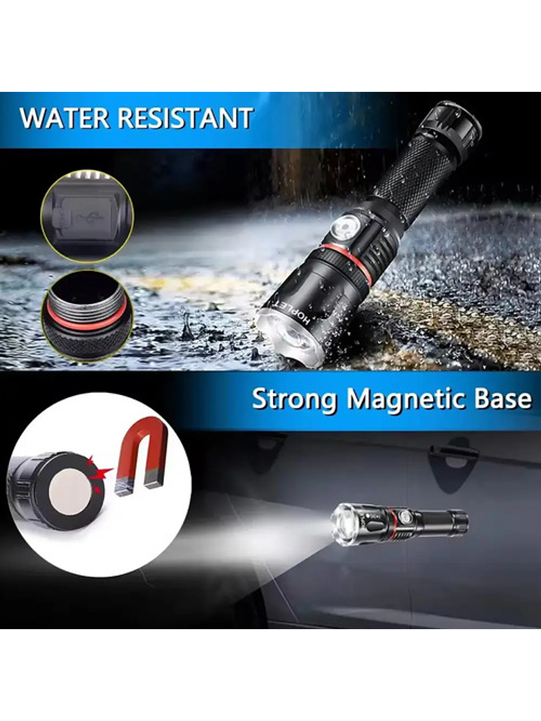 Linterna Led Recargable Camping 3