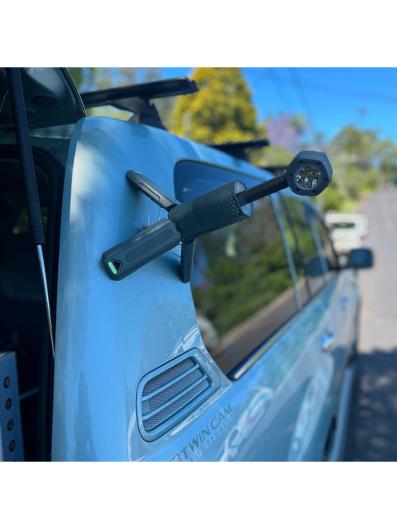 Linterna De Camping Telescópica Y Power Bank Verde Oscuro 3