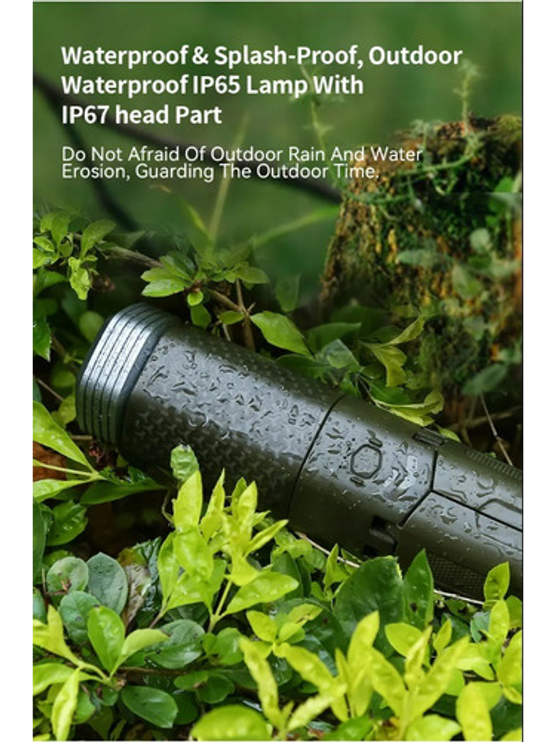 Linterna De Camping Telescópica Y Power Bank Verde Oscuro 6