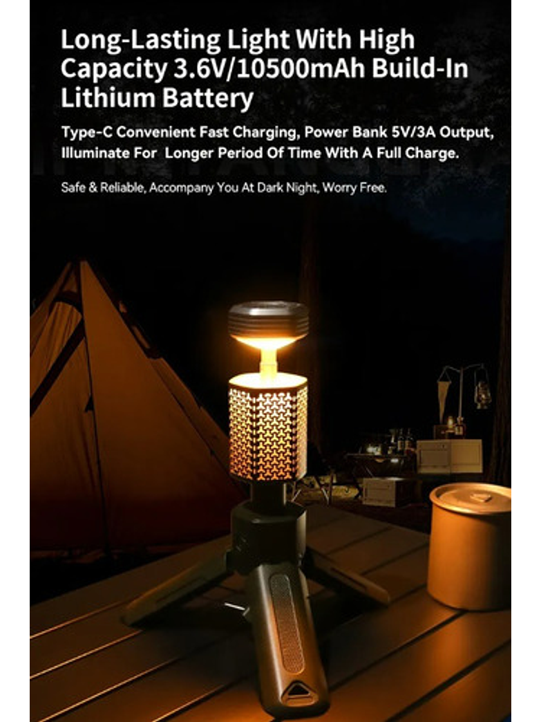 Linterna Telescópica Y Power Bank 5