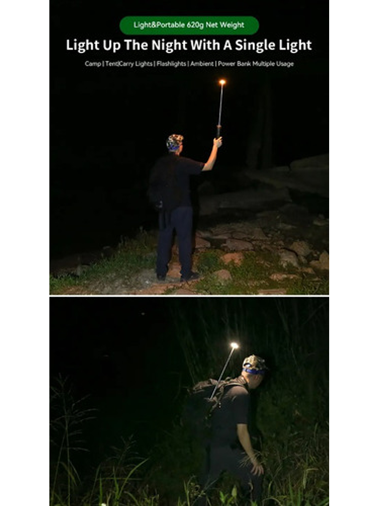 Linterna Telescópica Y Power Bank 6