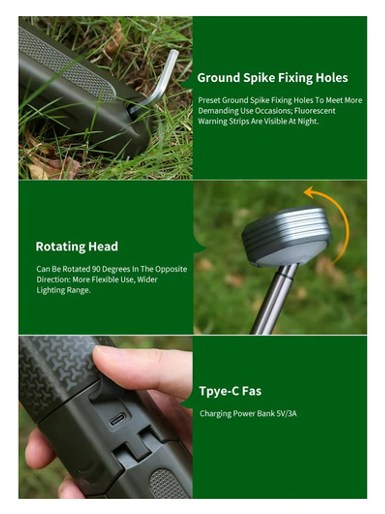 Linterna Telescópica Y Power Bank 8