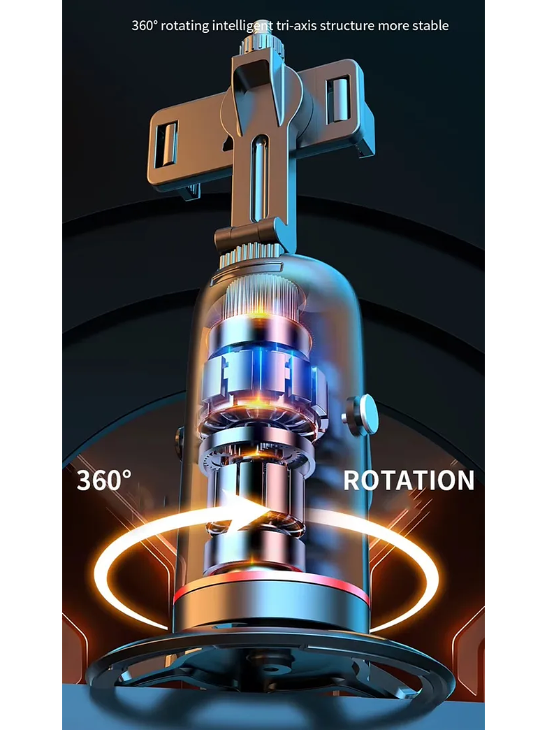 Trípode Inteligente IA Seguimiento Facial Automático 360 Q03 Negro 1