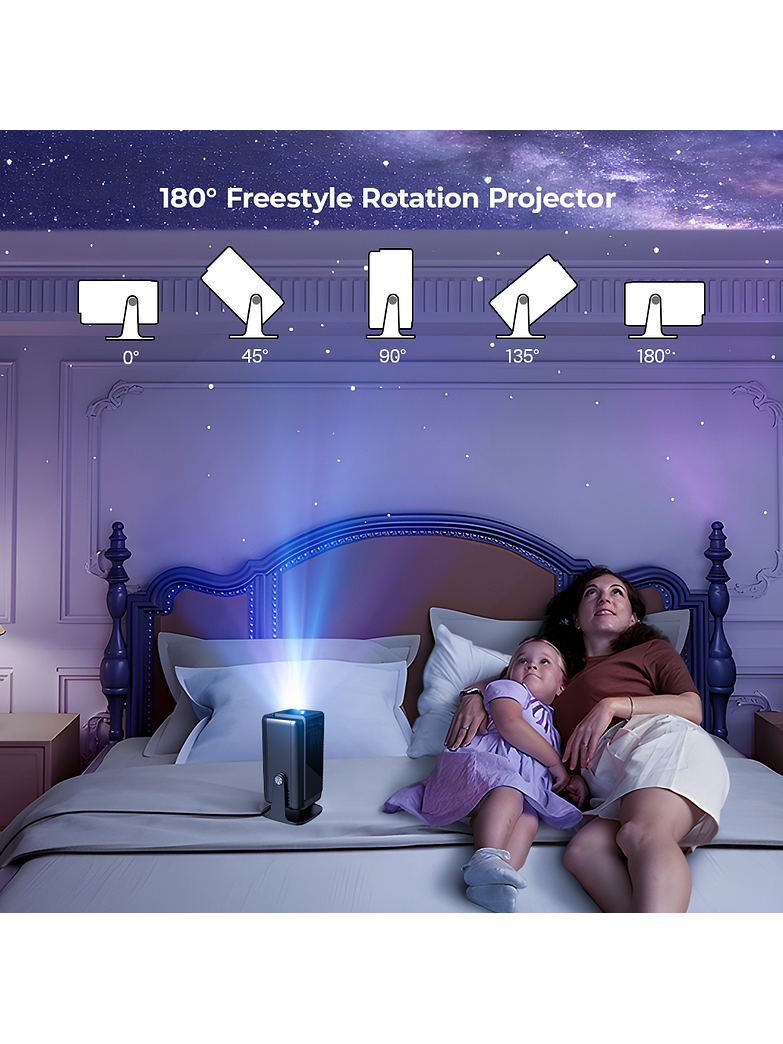 Proyector Portátil HY320 Pro-Max – Full HD 1080P con Google TV y Altavoces Integrados 5