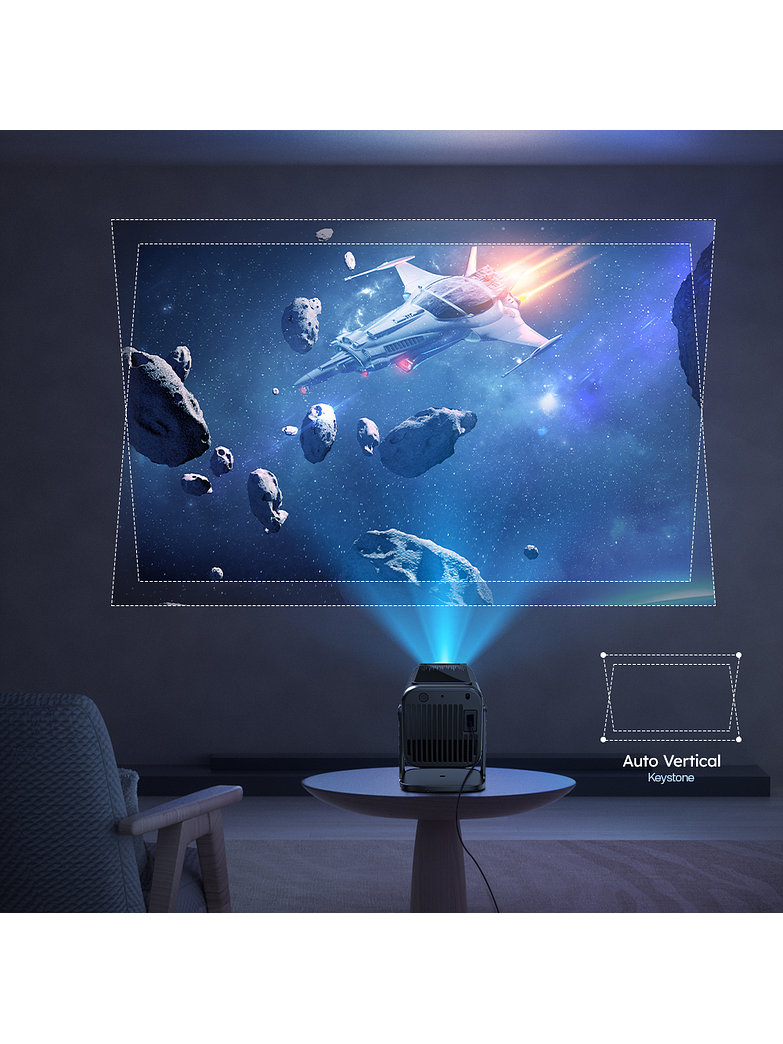 Proyector Portátil HY320 Pro-Max – Full HD 1080P con Google TV y Altavoces Integrados 7