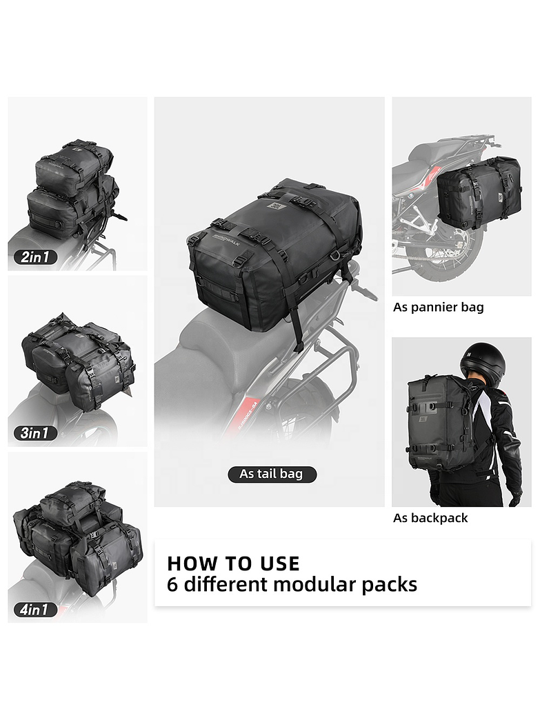 Bolso Impermeable Rhinowalk 30  litros (DESCUENTO PREVENTA 10% - ENTREGAS MEDIADOS NOVIEMBRE) 4