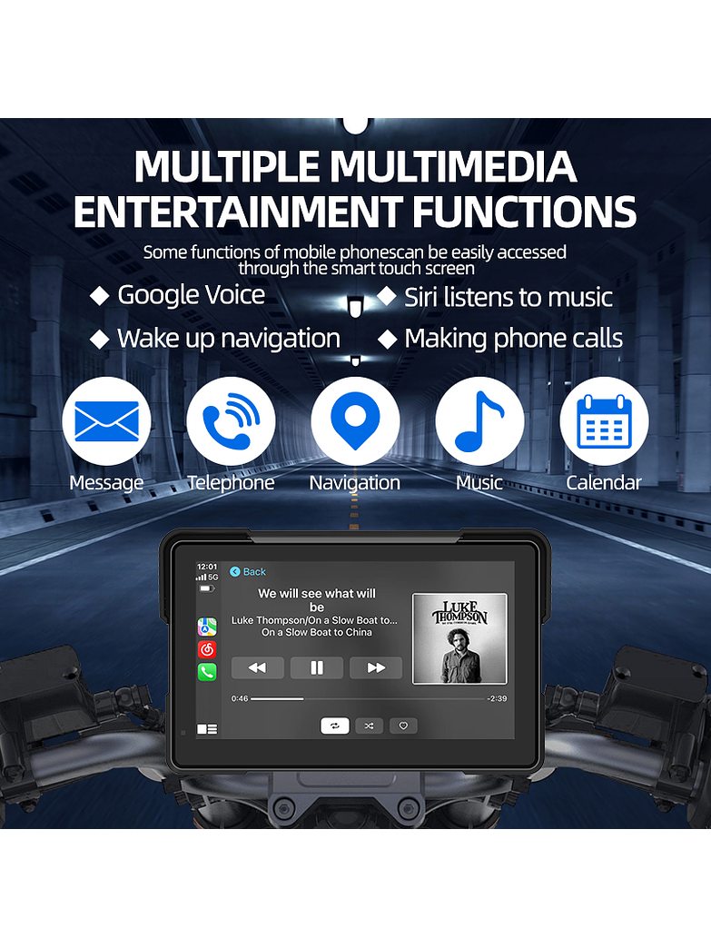 Pantalla para Moto GPS- 7 