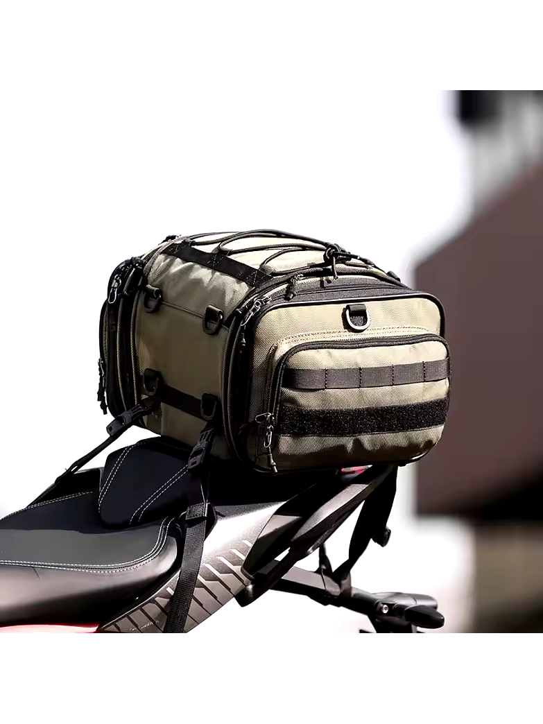 Bolsa de Motocicleta Rhinowalk 19-26L (Color Verde Oliva)  2