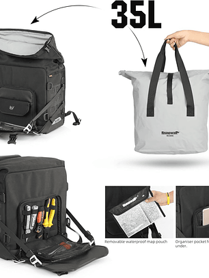 Bolsa Lateral de Motocicleta Rhinowalk  35L 