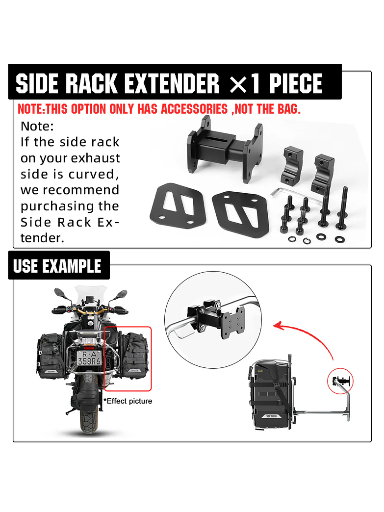 Bolsa Lateral de Motocicleta Rhinowalk  35L 