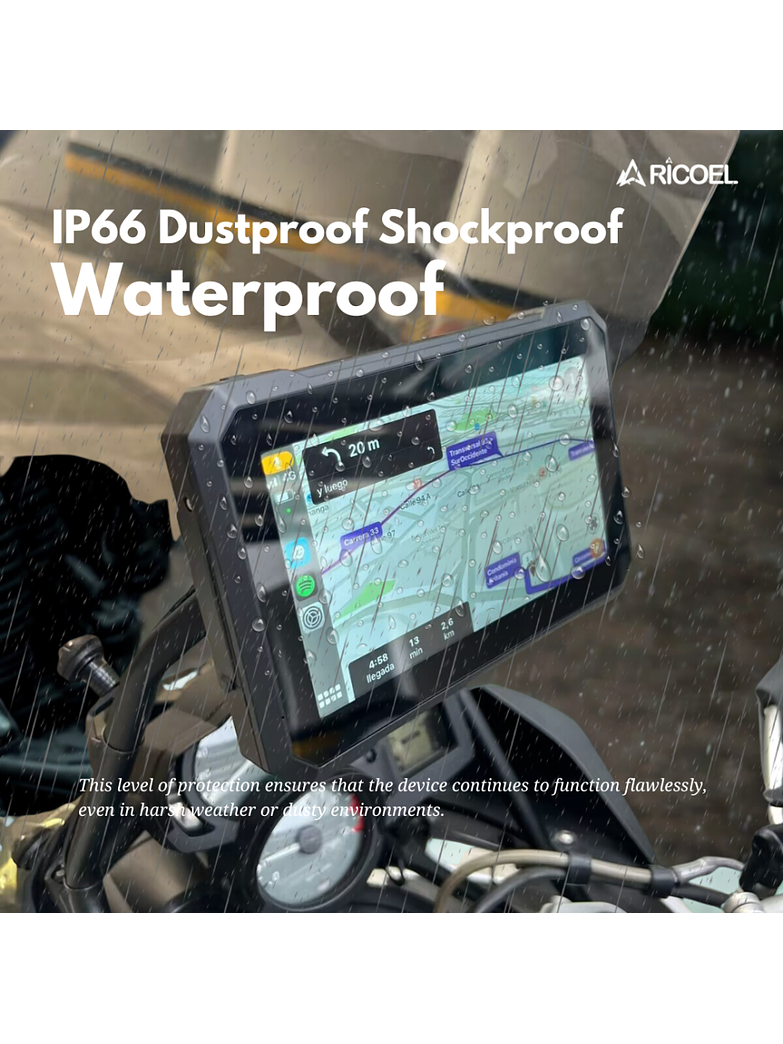 Pantalla para Moto GPS, C7 MAX 2