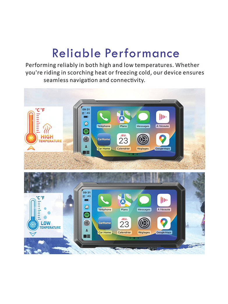 Pantalla para Moto GPS, C7 MAX 3