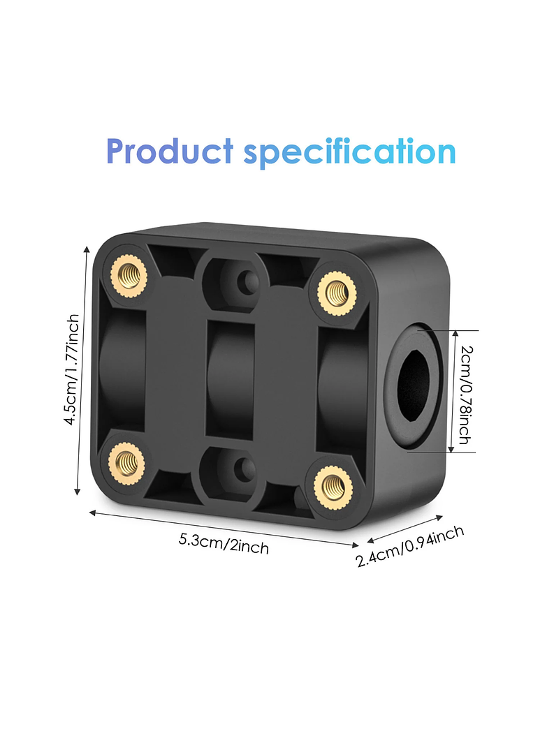 Soporte cuadrado compatible con ADV-7.0 y GPS-7-0 (soporta barra de 12 a 18mm) 3