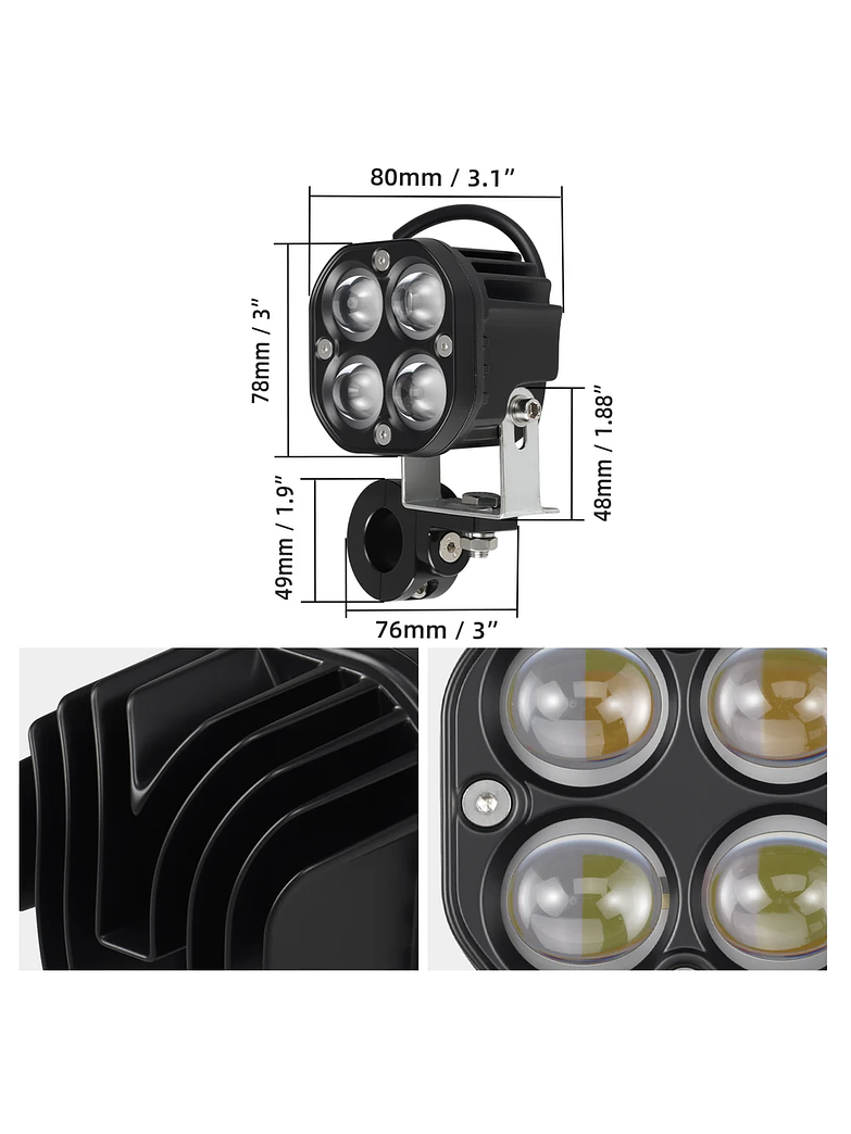 Kit de Iluminación LED NICECNC 25W – 2000 Lúmenes 2