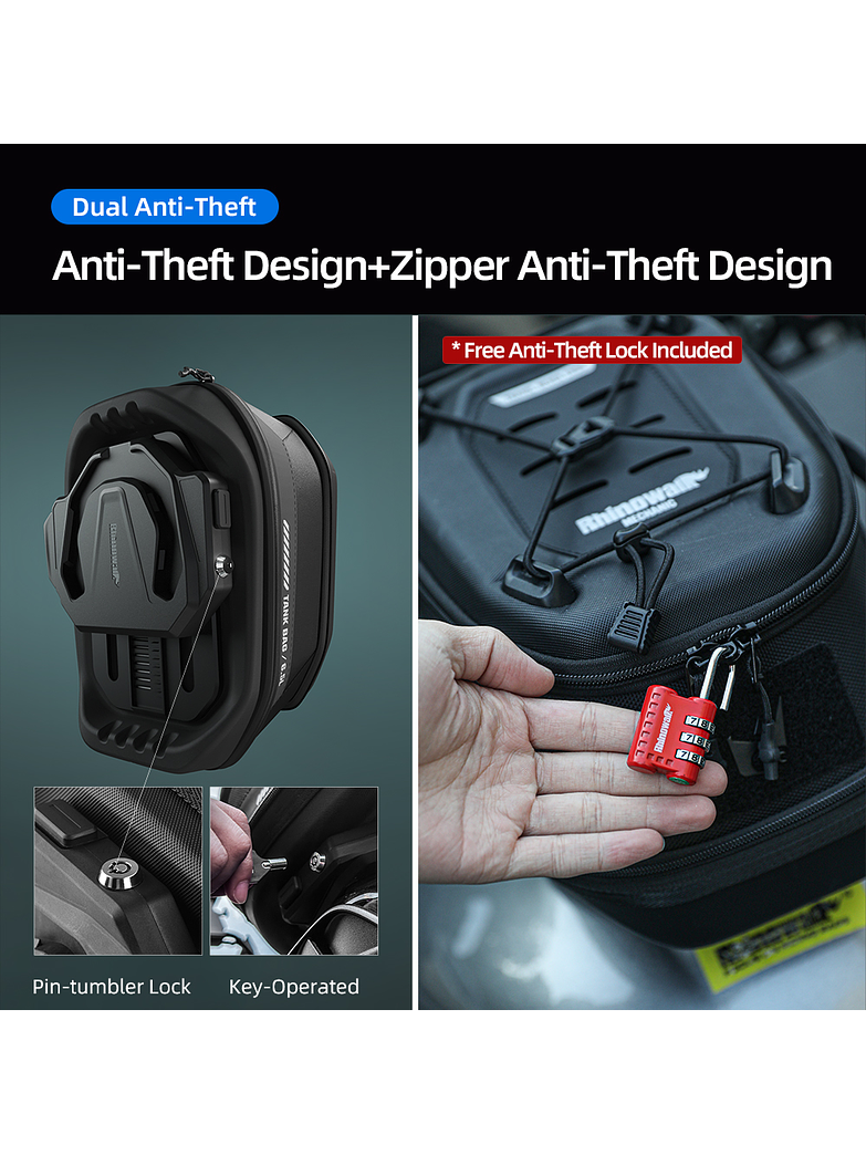 Bolso Magnético de Estanque Rhinowalk – Mechanic Series X 3