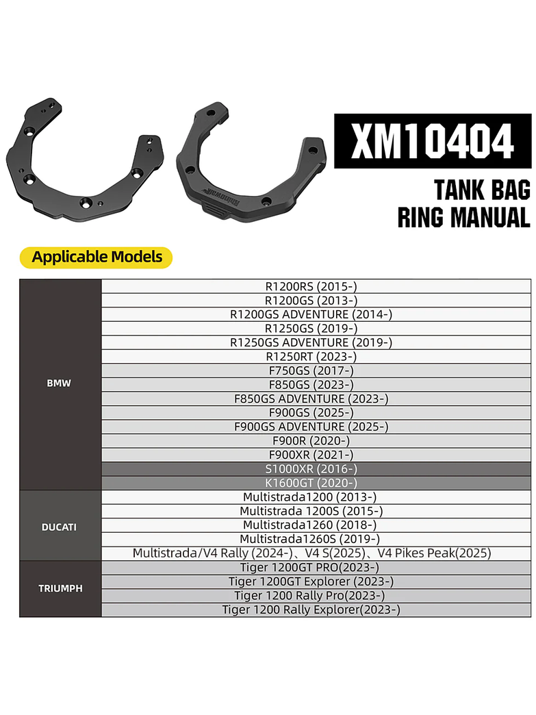 Bolso Magnético de Estanque Rhinowalk – Mechanic Series X 9