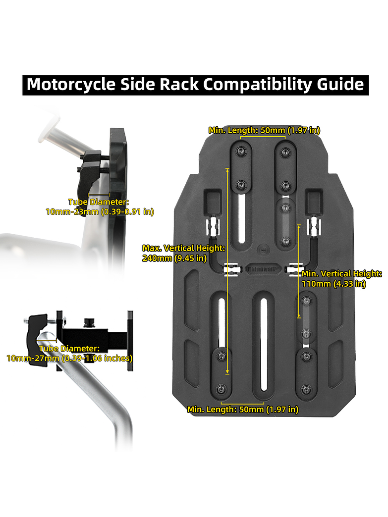 Bolsa Lateral de Motocicleta Rhinowalk 20L 
