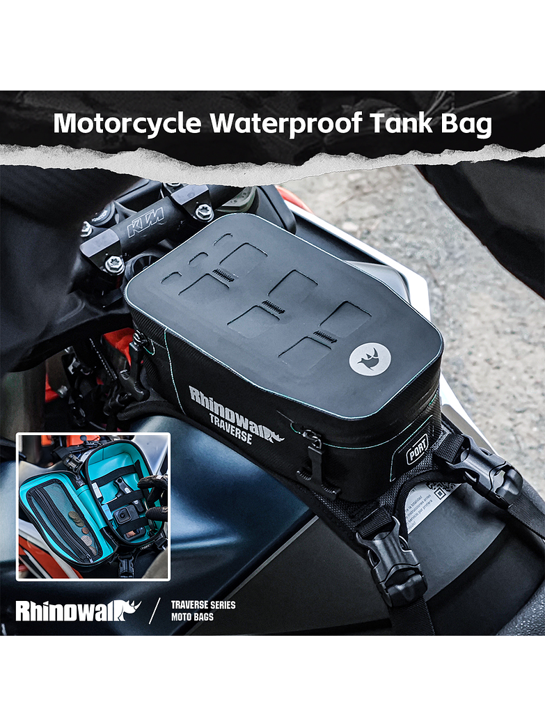 Bolso de Estanque Rhinowalk 2L Compact Tank Bag 5