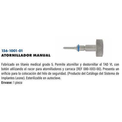ATORNILLADOR MANUAL QUIRURGICO