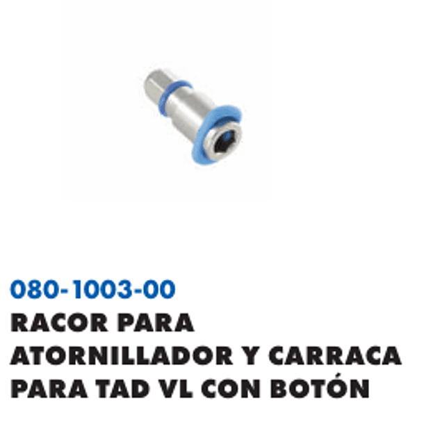 RACOR PARA ATORNILLADOR Y CARRACA PARA TAD VL CON BOTON