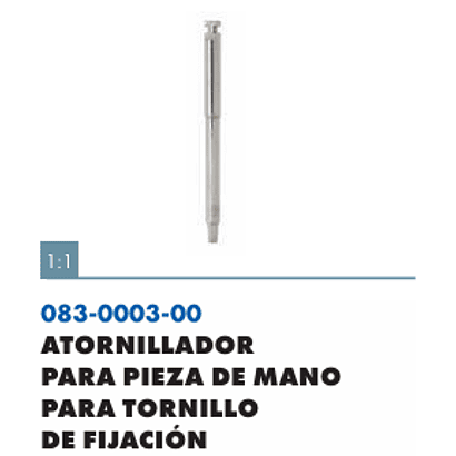 ATORNILLADOR PARA PIEZA DE MANO PARA TORNILLO DE FIJACION