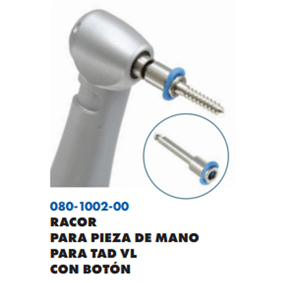 RACOR PARA PIEZA DE MANO PARA TAD VL CON BOTÓN