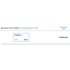Brackets C.D. F1000Plus - Sistema ROTH .022” autoligado 1