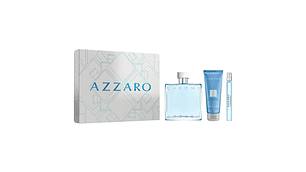 Perfume Azzaro Chrome Hombre Edt 100 ml / 10 ml / Shampoo 75 ml Estuche