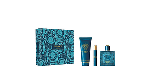 Perfume Eros Versace Hombre Edp 100 ml / 10 ml / Shower Gel 150 ml Estuche